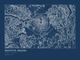 Mount St. Helens — Ink print in Blueprint Dark (landscape)