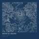 Mount St. Helens — Ink print in Blueprint Dark (square)