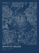 Mount St. Helens — Ink print in Blueprint Dark