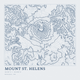 Mount St. Helens — Ink print in Blueprint Light (square)