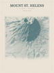 Mount St. Helens — Red Relief print in Graphite
