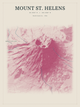 Mount St. Helens — Red Relief print in Rose & Stone