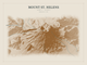 Mount St. Helens — Red Relief print in Saffron & Slate (landscape)