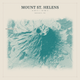 Mount St. Helens — Red Relief print in Alpine Teal (square)