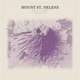 Mount St. Helens — Red Relief print in Plum & Clay (square)