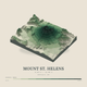 Mount St. Helens — Terrain Relief print in Forest Floor (square)