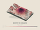 Mount St. Helens — Terrain Relief print in Rose & Stone (landscape)