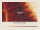 Mount Whitney — Contour Colour print in Ember & Ochre (landscape)