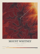 Mount Whitney — Contour Colour print in Ember & Ochre