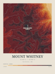 Mount Whitney — Contour Colour print in Ember & Ochre