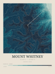 Mount Whitney — Contour Colour print in Fjord