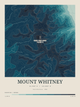 Mount Whitney — Contour Colour print in Fjord