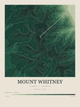 Mount Whitney — Contour Colour print in Forest Floor