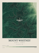 Mount Whitney — Contour Colour print in Forest Floor