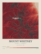 Mount Whitney — Contour Colour print in Red Earth