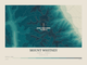 Mount Whitney — Contour Colour print in Alpine Teal (landscape)