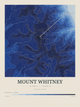 Mount Whitney — Contour Colour print in Ultramarine