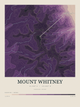 Mount Whitney — Contour Colour print in Plum & Clay