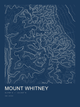 Mount Whitney — Ink print in Blueprint Dark