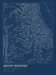 Mount Whitney — Ink print in Blueprint Dark