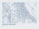 Mount Whitney — Ink print in Blueprint Light (landscape)