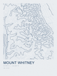 Mount Whitney — Ink print in Blueprint Light