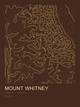Mount Whitney — Ink print in Desert Dark