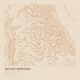Mount Whitney — Ink print in Desert Light (square)