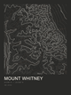 Mount Whitney — Ink print in Ink Dark
