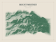 Mount Whitney — Red Relief print in Forest Floor (landscape)