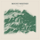 Mount Whitney — Red Relief print in Forest Floor (square)
