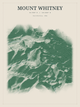 Mount Whitney — Red Relief print in Forest Floor