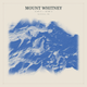 Mount Whitney — Red Relief print in Ultramarine (square)