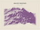 Mount Whitney — Red Relief print in Plum & Clay (landscape)