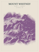 Mount Whitney — Red Relief print in Plum & Clay