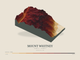 Mount Whitney — Terrain Relief print in Ember & Ochre (landscape)