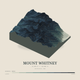 Mount Whitney — Terrain Relief print in Graphite (square)