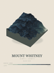 Mount Whitney — Terrain Relief print in Graphite