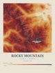 Rocky Mountain — Contour Colour print in Ember & Ochre