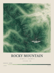 Rocky Mountain — Contour Colour print in Forest Floor