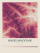 Rocky Mountain — Contour Colour print in Rose & Stone