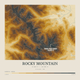 Rocky Mountain — Contour Colour print in Saffron & Slate (square)
