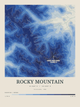 Rocky Mountain — Contour Colour print in Ultramarine