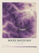 Rocky Mountain — Contour Colour print in Plum & Clay