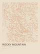 Rocky Mountain — Ink print in Desert Light
