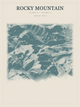 Rocky Mountain — Red Relief print in Graphite