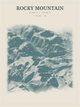 Rocky Mountain — Red Relief print in Graphite