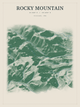 Rocky Mountain — Red Relief print in Forest Floor
