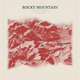 Rocky Mountain — Red Relief print in Red Earth (square)