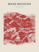 Rocky Mountain — Red Relief print in Red Earth